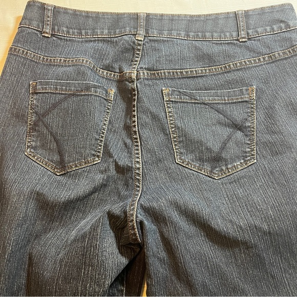 Lane Bryant Tighter Tummy Technology Dark Blue Y2K Flare Jeans Women's 18 - Picture 14 of 14